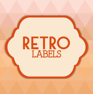 Retro etiket tasarımı