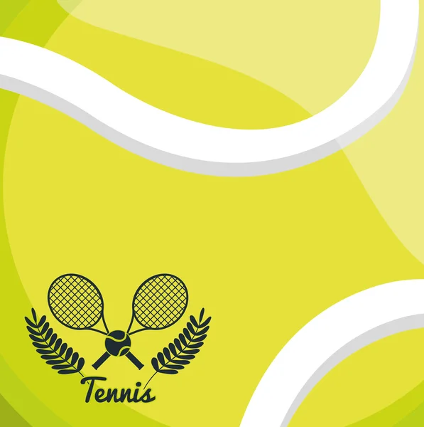 Tennis design sportif — Image vectorielle