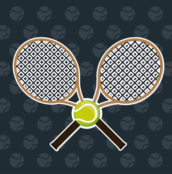 Tennis design sportif — Image vectorielle