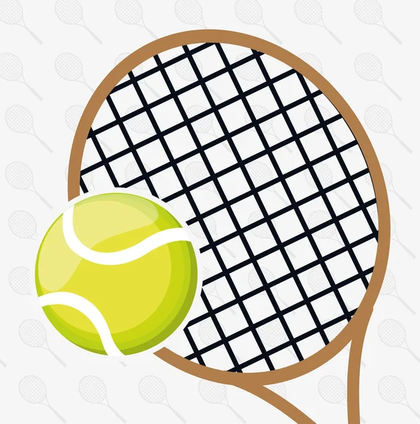 Disegno di sport di tennis — Vettoriale Stock