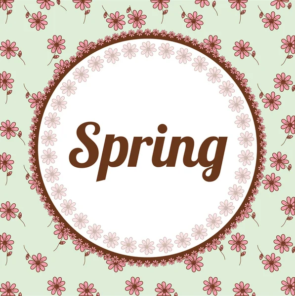 Conception de saison de printemps — Image vectorielle