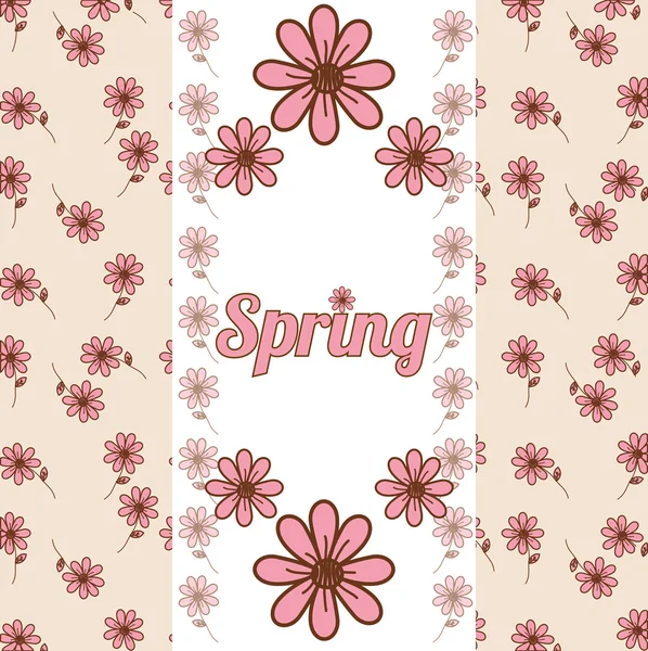 Conception de saison de printemps — Image vectorielle