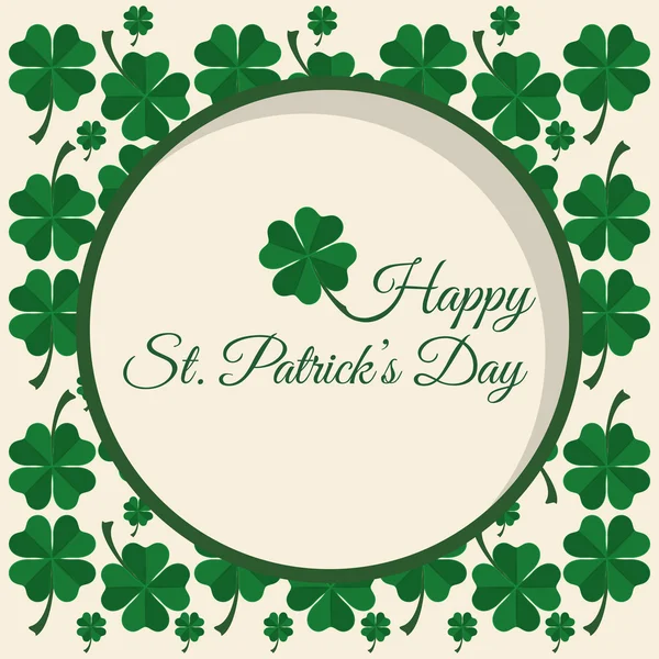 Happy Saint Patricks day design — Stock Vector