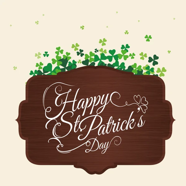 Happy Saint Patricks day design — Stock Vector