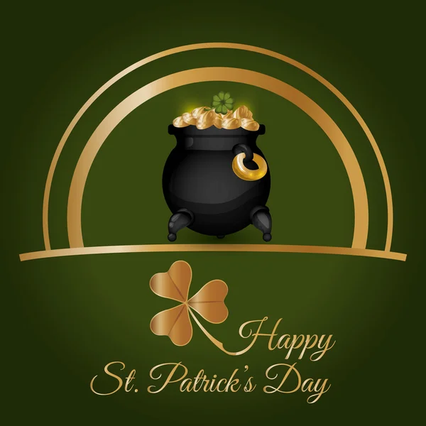 Happy Saint Patricks day design — Stock Vector