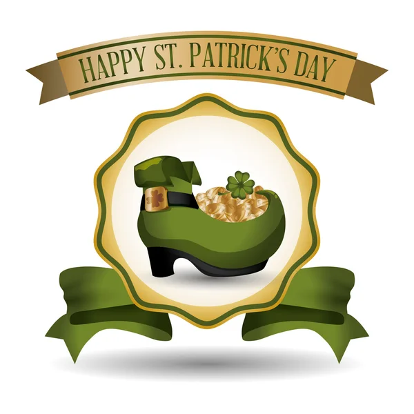 Happy Saint Patricks day design — Stock Vector