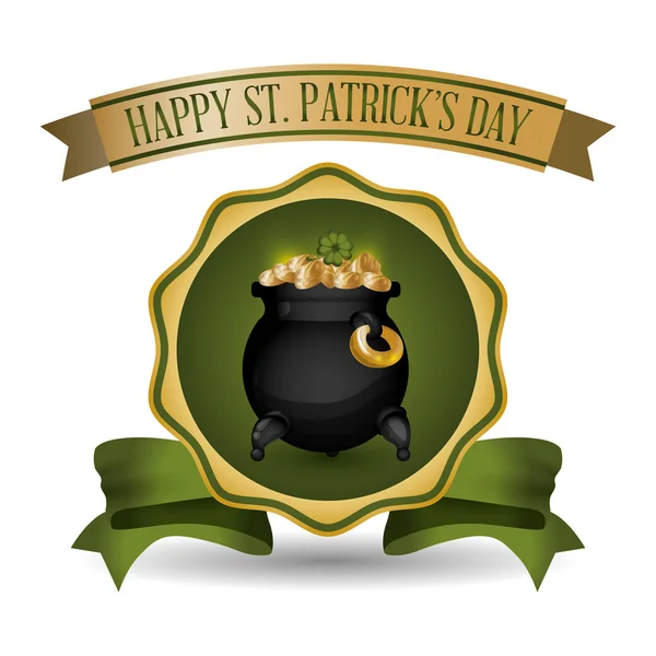 Happy Saint Patricks day design — Stock Vector