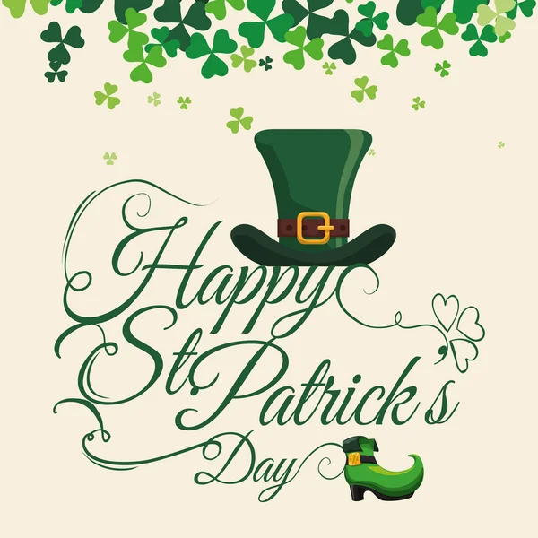 Happy Saint Patricks day design — Stock Vector