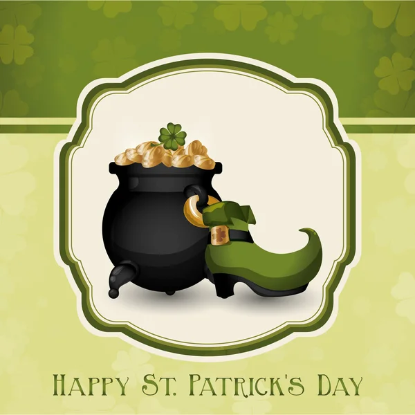 Happy Saint Patricks day design — Stock Vector