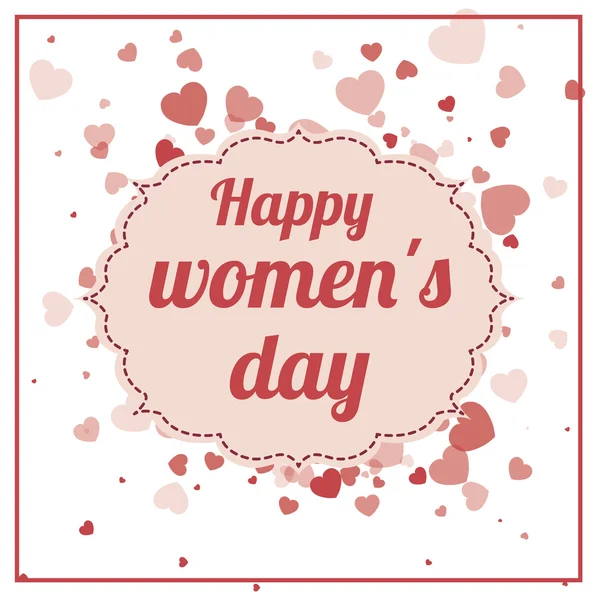 Happy womens day design — Stock vektor