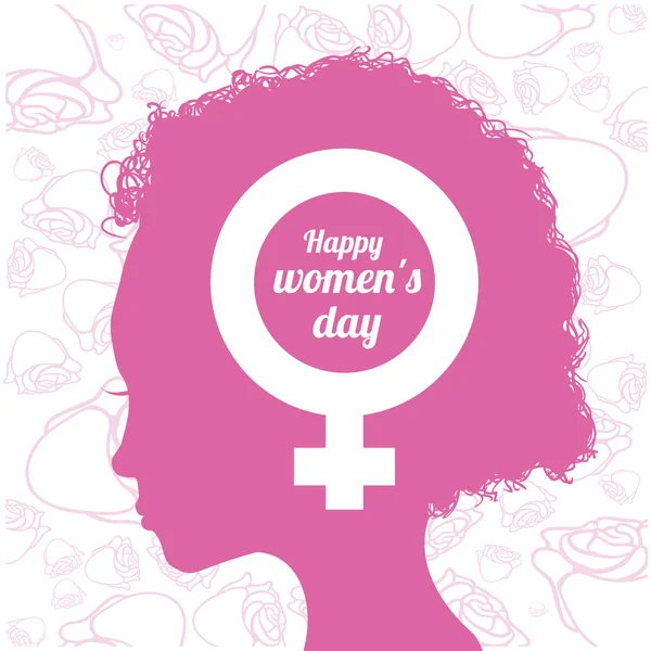 Happy womens day design — Stock vektor