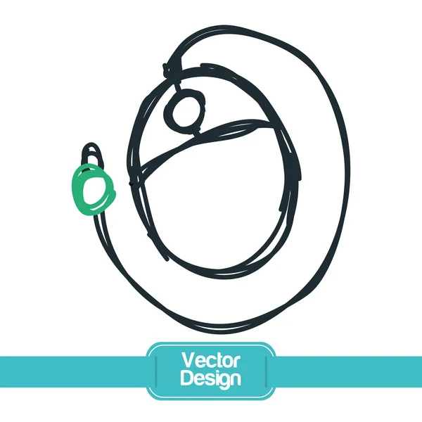 Diseño del icono del ratón — Vector de stock