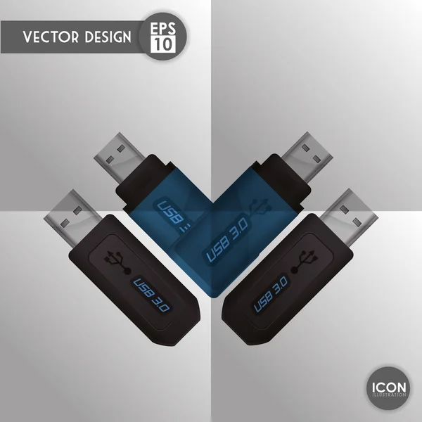 Design ícone de tecnologia — Vetor de Stock