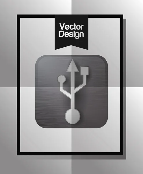 Technologie a design ikony — Stockový vektor