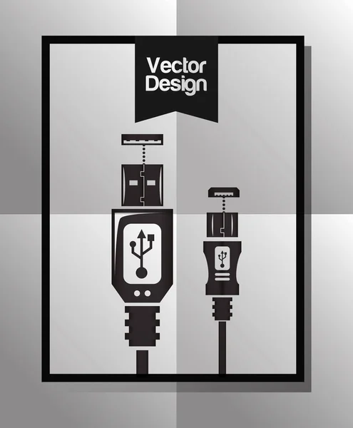 Conception d'icônes technologiques — Image vectorielle