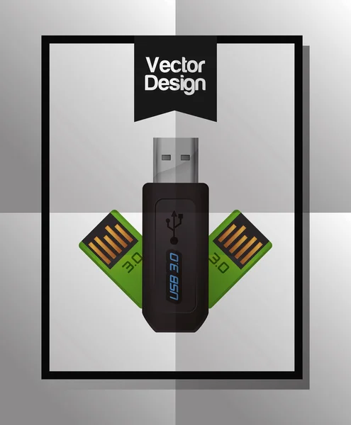 Design ícone de tecnologia — Vetor de Stock