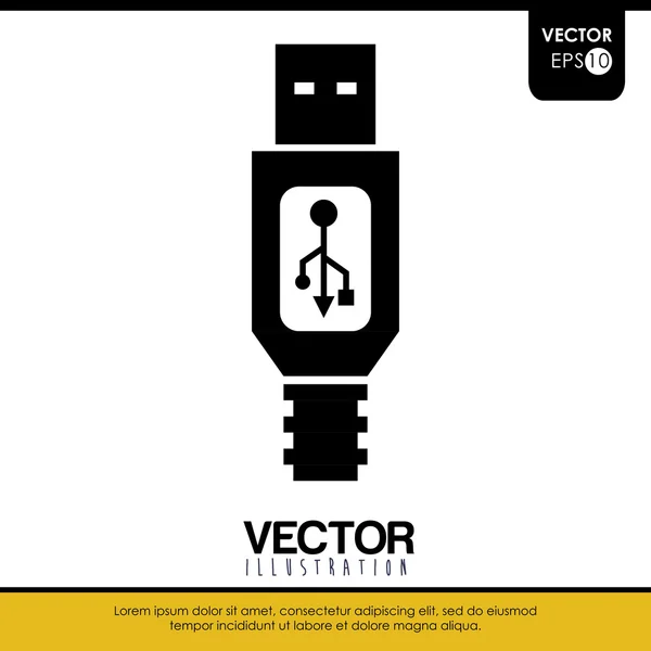 Conception d'icônes technologiques — Image vectorielle