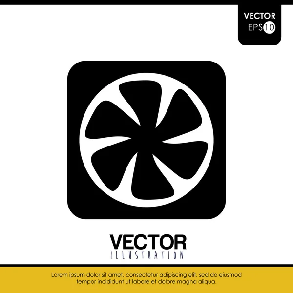 Ventilator pictogram ontwerp — Stockvector