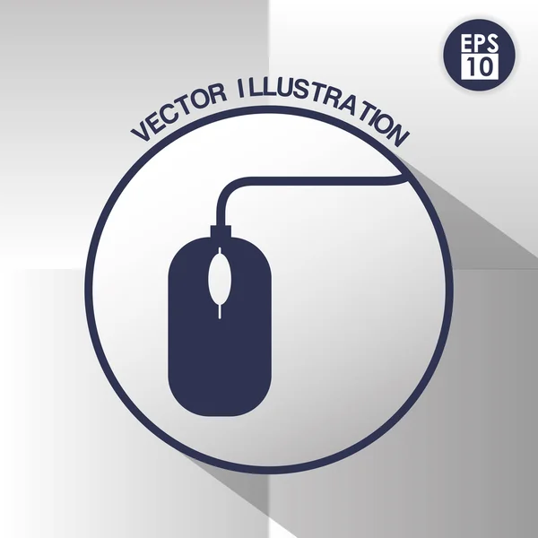 Mouse icon design — Stock Vector