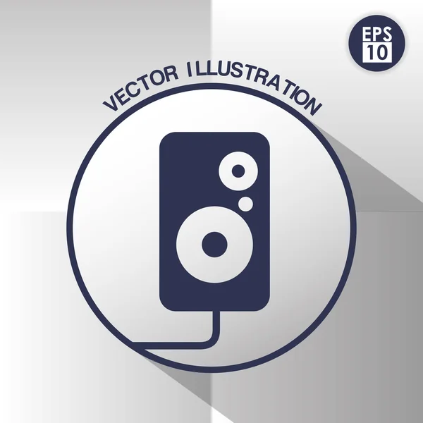 Speaker icon design — Stock Vector