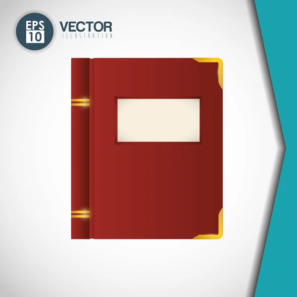 Design de ícone de livro — Vetor de Stock