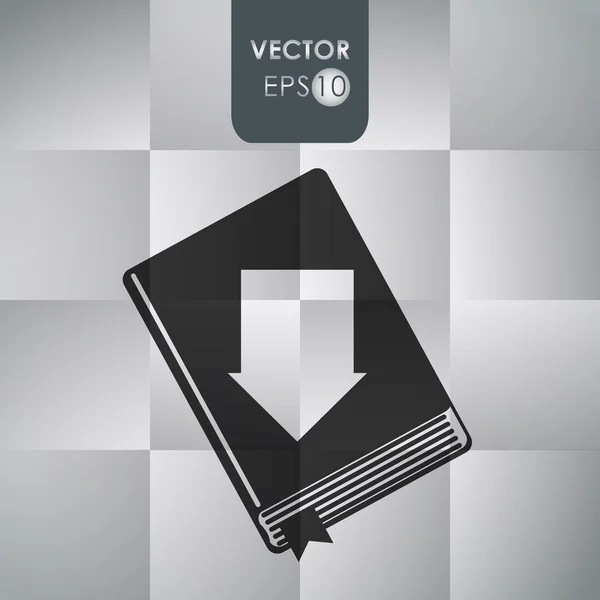 Conception icône Ebook — Image vectorielle