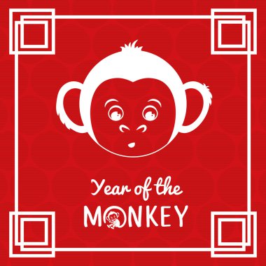 Yıl maymun tasarım