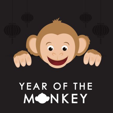 Yıl maymun tasarım