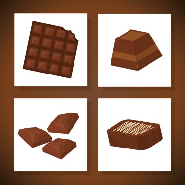 Çikolata simgesi tasarım