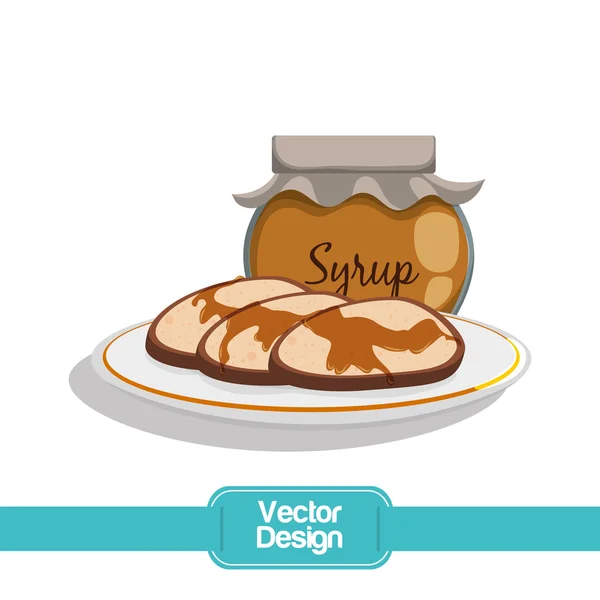 Frukost ikon design — Stock vektor