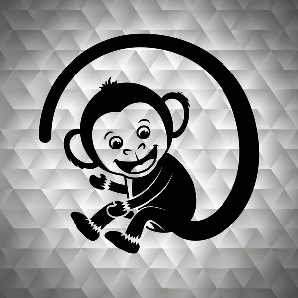 Jaar van de aap-ontwerp — Stockvector