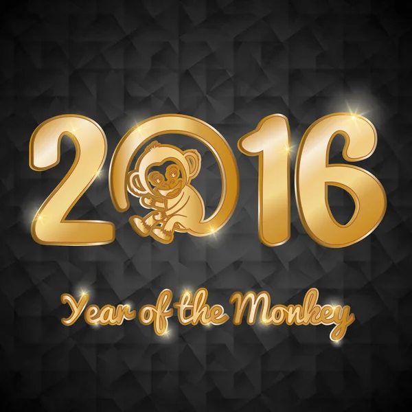Ano do projeto do macaco —  Vetores de Stock