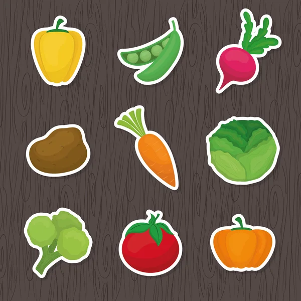 Diseño de icono de verduras — Vector de stock