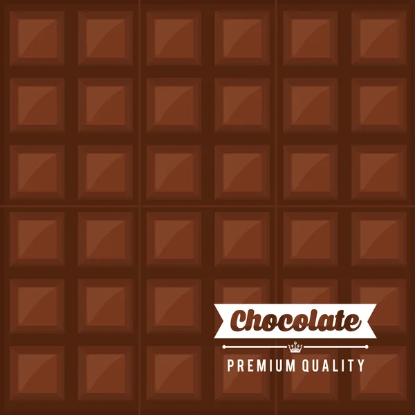 Design de ícone de chocolate — Vetor de Stock