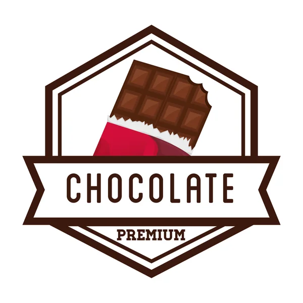 Design icona di cioccolato — Vettoriale Stock