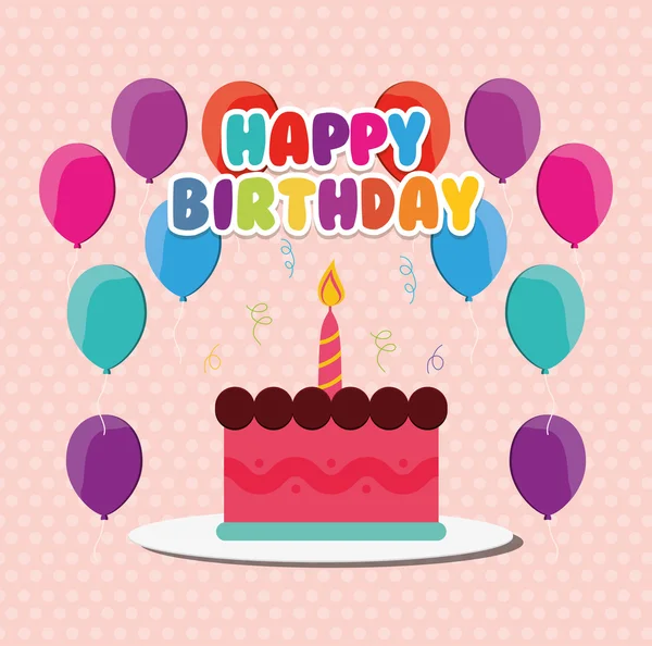 Happy birthday design — Stock Vector