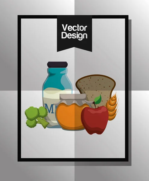 Design de produtos orgânicos — Vetor de Stock