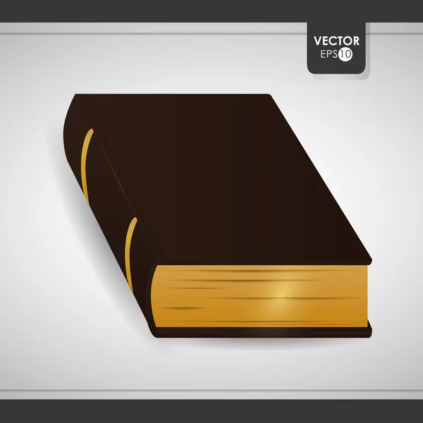 Libro icono diseño — Vector de stock