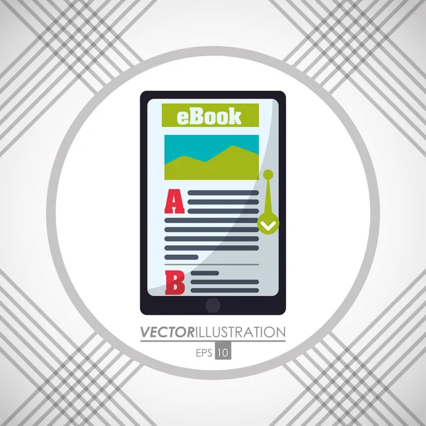 EBook-Icon-Design — Stockvektor