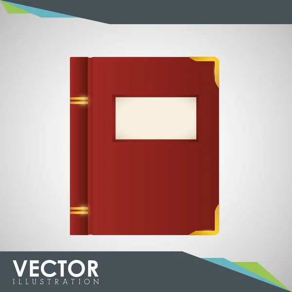 Design de ícone de livro — Vetor de Stock