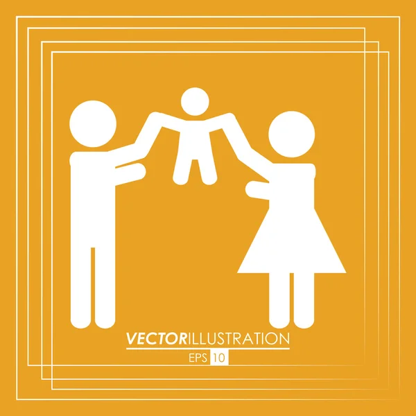 Family icon design — Stock Vector