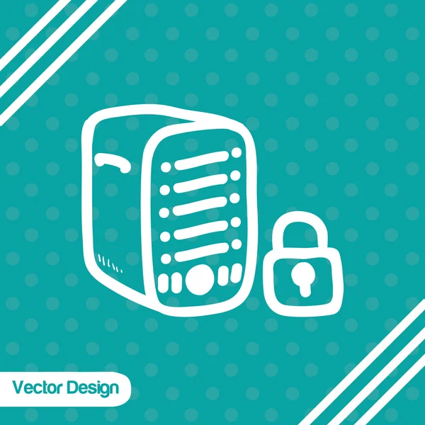 Data center design — Stock vektor