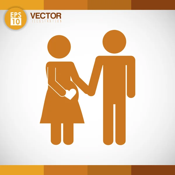 Family icon design Royalty Free Stock Vectors