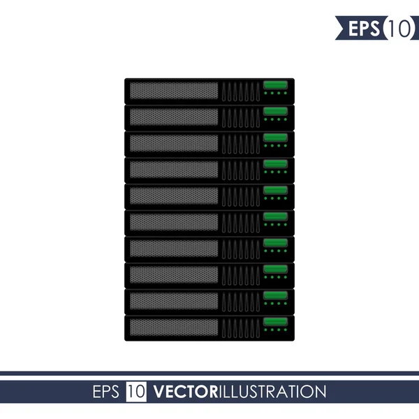 Desenho do data center — Vetor de Stock