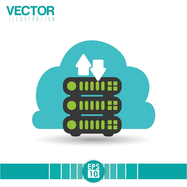 Diseño del centro de datos — Vector de stock