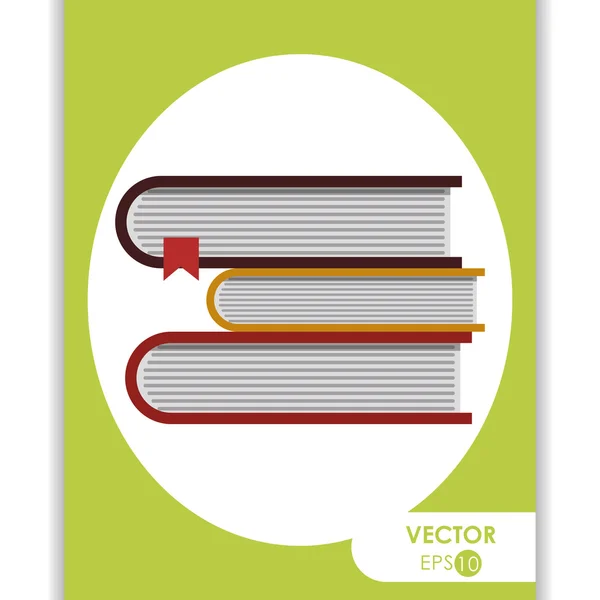 Design de ícone de livro — Vetor de Stock