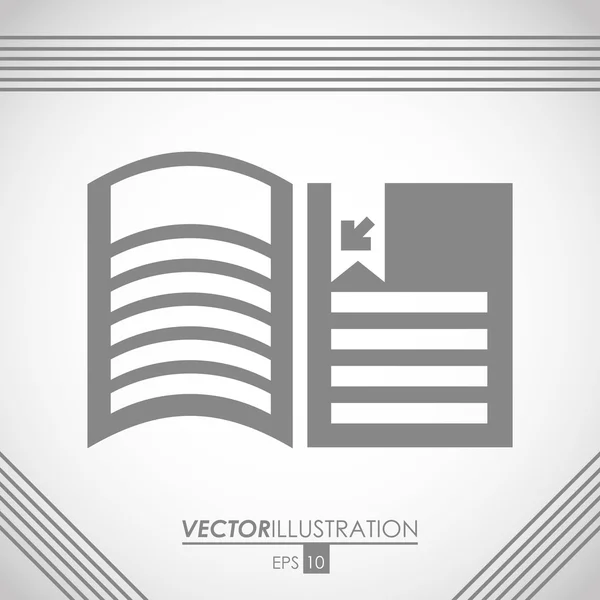 EBook icon design — Stock Vector