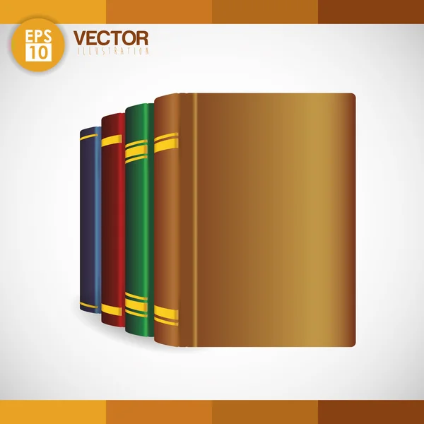 Design de ícone de livro — Vetor de Stock