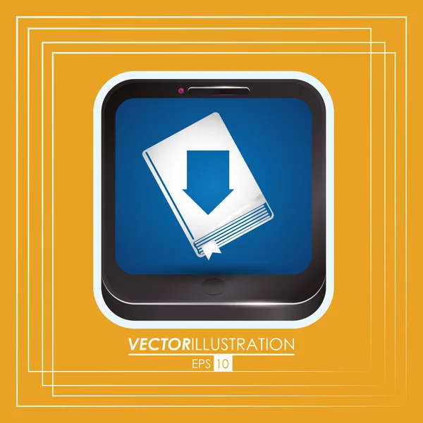 EBook-Icon-Design — Stockvektor