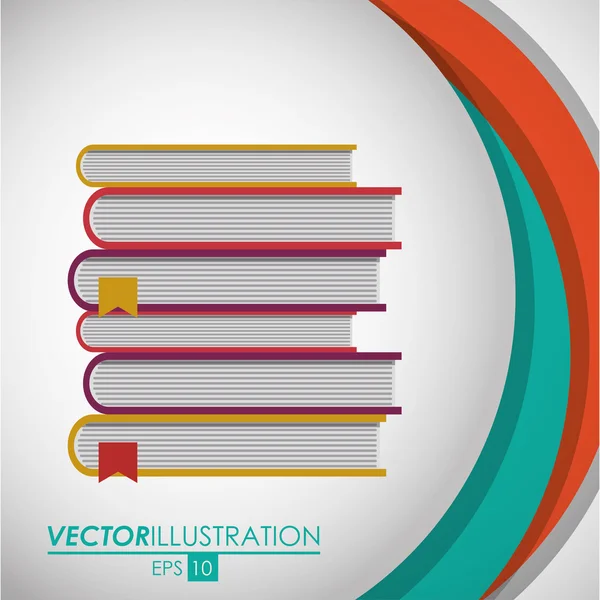 Book icon design — Stock Vector